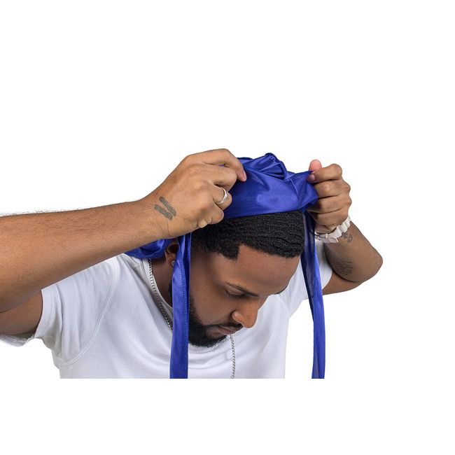 Silky Durags for Men Women 360 Waves with 1 Wave Cap Silky Satin Durag  Extra Long Tails Moisture-Tech Fabric Satin Du-Rag