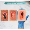 MedEduQuest Necrotic Wound Packing Trainer, Palm-Sized Wound Model, 3PCS