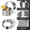 6"-12" Adjustable Stainless Steel Cake Ring Mould Baker Tool Baking Accessories