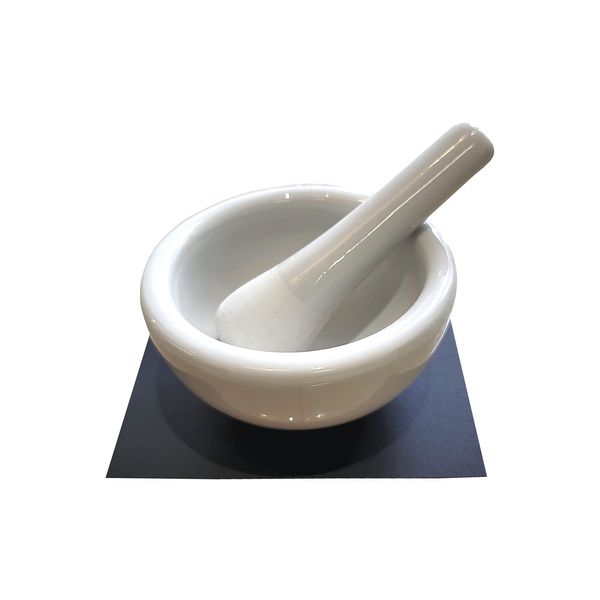 Freet Mortar & Pestle Set, Made in Japan, Includes Mat, Convenient for Homemade Cosmetics! Also Great for Kitchen Use, M: Approx. Φ3.6 x 1.8 inches (9.3 x 4.5 cm), Pestle 3.7 inches (9.5 cm)