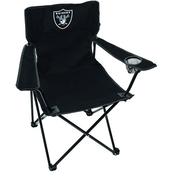 Rawlings NFL Gameday Elite Lightweight Folding Tailgating Chair, with Carrying Case, Las Vegas Raiders