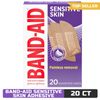 Band-Aid Sensitive Skin Adhesive Bandages, 20 Count