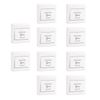 Push to Exit Button for Door Access Control System ABS Material NO/COM Output Square Classic Shape 10pcs