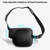 Geiomoo 3D Eye Patch for Adults, Adjustable Eyepatch for Amblyopia or Strabismus (Left Eye)