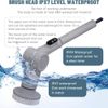 Electric Spin Scrubber 3Speeds 8 Replaceable Brush Heads Shower Cleaner Brush