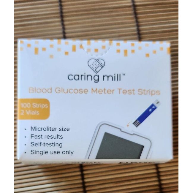 Caring Mill Blood Glucose Meter Test Strips