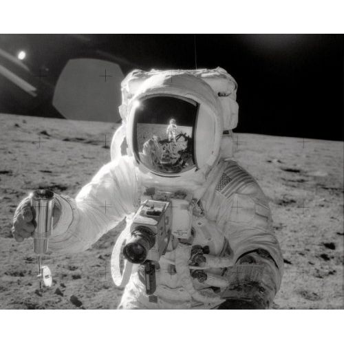 New 8x10 Photo: Astronaut Collecting Moon Soil, Apollo 12