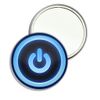 Power On/Off - 77mm Round Compact Mirror