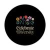 Celebrate Diversity Flowers Garden Equality PopSockets Adhesive PopGrip