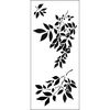 The Crafter's Workshop Slimline Stencil Gentle Leaves, Multicolour, 4" x 9"