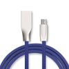 Quick Charge Micro USB Cable for Alcatel Idol 5 Android Smartphone Charger 1 m Quick Charging Connector (Blue)