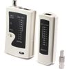 Universal Network Cable Tester Tool, BNC, RJ45, RJ11 (3-in-1) Multi-Tester White
