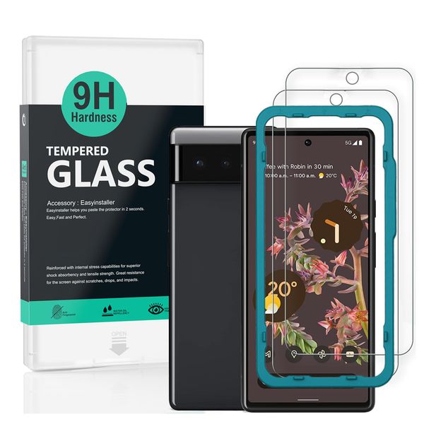 Ibywind Glass Film for Google Pixel 6 Tempered Glass Protective Film with 2 Easy Installation Kit