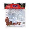 BWB 70mm Sphere Chocolate Mold - Plastic, White, Sphere Shape