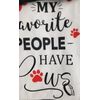 2 Same Printed Kitchen Pot Holders (7"x7') PETS,MY FAVORITE PEOPLE HAVE PAWS,GR
