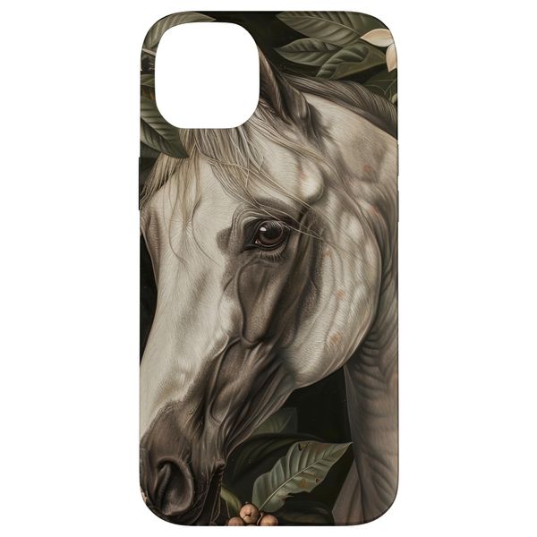 iPhone 14 Plus Horse with Horse Chestnut Flowers Case