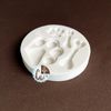 Puppy paw and bones silicone mold, 4 cavities
