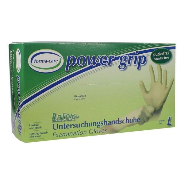 Forma-care Latex Power Grip Gloves Size L Pack of 100