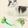 Flapping Bird Cat Toy,Interactive Chirping Cat Toy,Simulated Chirping Bird Toy(Light Green)