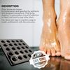 Ebbe E4403 Square Shower Drain Grate, Black Chrome