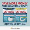 Sea-Bond Secure Denture Adhesive Seals, Fresh Mint Uppers, Zinc-Free, All-Day-Hold, Mess-Free, 30 Count (Pack of 4)
