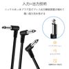 ALLVD 3pcs 15cm L Shape Patch Cable for Connecting Guitar Actuator Effectors Black