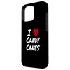 iPhone 16 Pro I Heart (Love) Candy Canes Winter Peppermint Christmas Case
