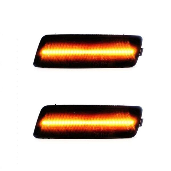 Golf Face Patch UV Protection Car Amber LED Front Bumper Side Marker Light Lamp For VW R32 2008 GTI Jetta Rabbit MK6 Golf TDI 2pcs