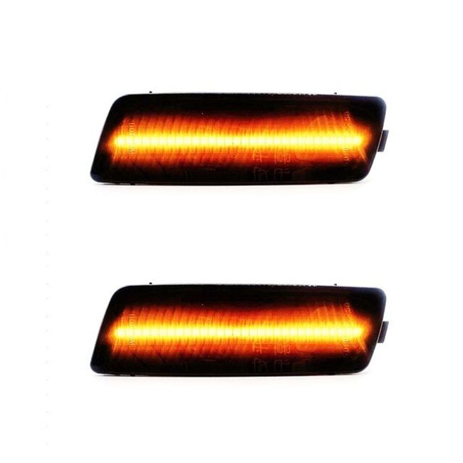 Golf Face Patch UV Protection Car Amber LED Front Bumper Side Marker Light Lamp For VW R32 2008 GTI Jetta Rabbit MK6 Golf TDI 2pcs