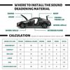 19.6"x11.8" Car Sound Deadener Mat Proofing Thick Insulation Material Noise