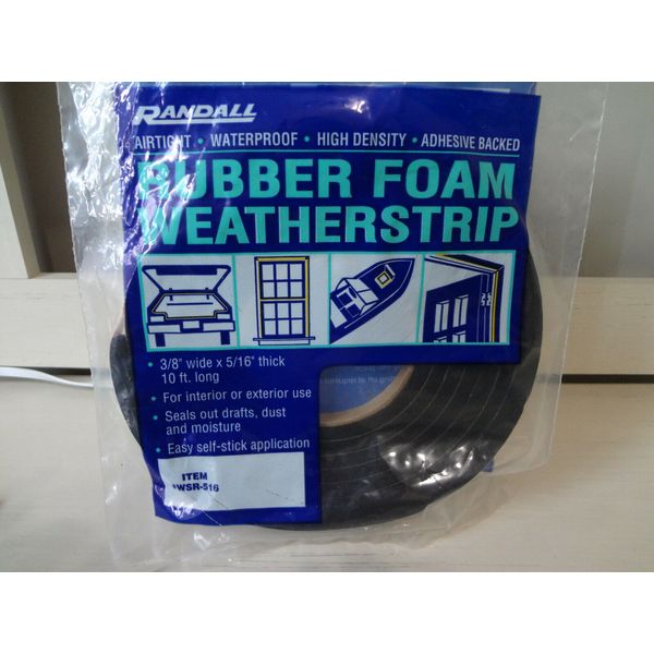 Randall Rubber Foam Weather Strip Item #WSR-516