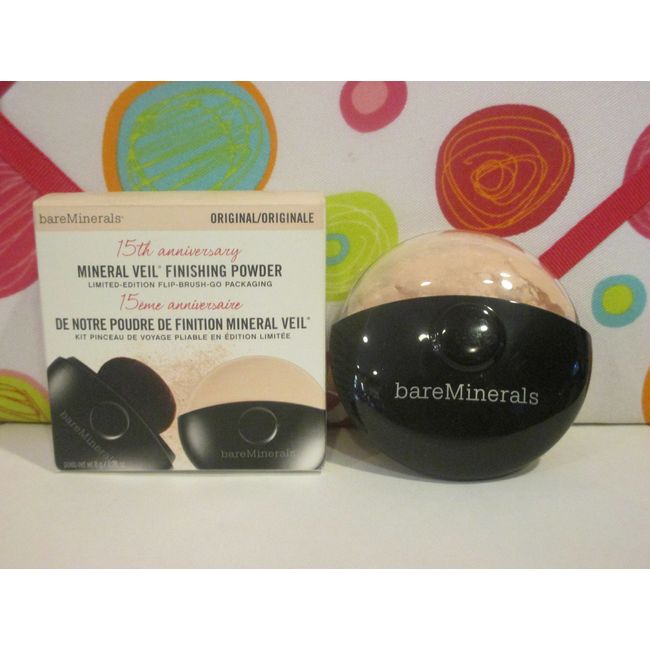 BARE MINERALS ~ 15TH ANNIVERSARY FINISHING POWDER ~ ORIGINAL ~ 0.28 OZ BOXED