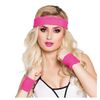 NEON Headband and Wristbands Sweatbands Set (Orange)