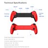 Megadream Controller Joystick and Trigger, 10 inch, Ergonomic Design, Long Battery Life, Multiple Games Support (red)