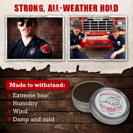 Firehouse Moustache Wax Wacky Tacky - Strong Heavy-Duty Mustache & Bea –  EveryMarket