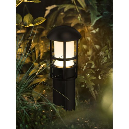 LEONLITE LED Low Voltage Landscape Pathway Lights, 3W 12V AC/DC Path Lighting, CRI90+, IP65 Waterproof, ETL Listed, Bronze Aluminum Housing, 3000K Warm White, Pack of 4