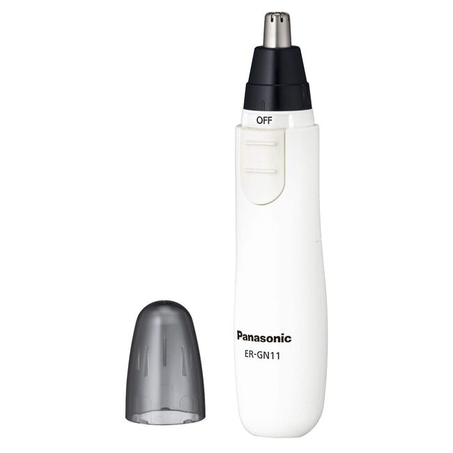 Panasonic ER-GN11-W Nose Hair Cutter, Etiquette Cutter, Men's, Eyebrow, Beard, Ears