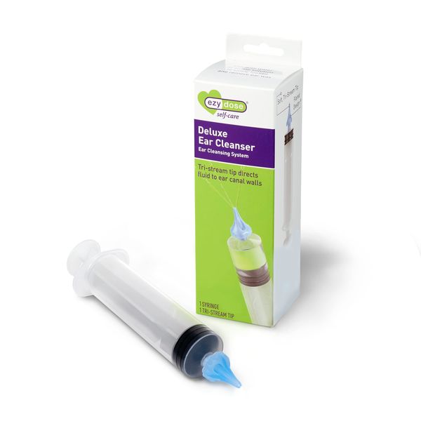 Ezy Dose Ear Wax Removal Syringe with Tri-Stream Tip, Perfect for Kids and Adults, 20mL Capacity