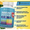 JB WELLNESS CO Immune Support 8 in 1 Capsules - Zinc Supplement, Vitamin D3 5000 IU, Vitamin C 1000MG and Elderberry - Immune Booster Ginger Root, and Turmeric - [2-Pack]