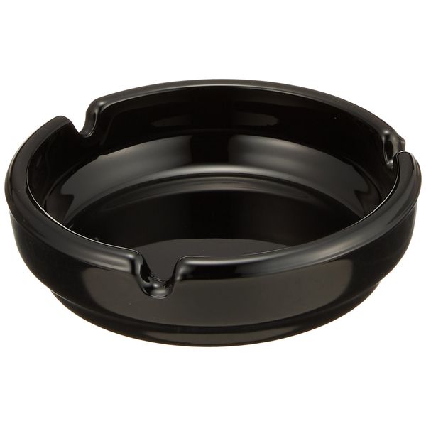 Glass Ashtray Black 110