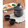 Tableware East Sake Cup Guinomi, Iron Black or-002