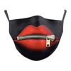 ZIP IT LIPS DESIGN Reusable Ladies Face Mask - Washable + Pack 2 filters