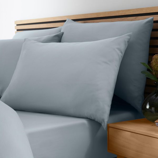 Catherine Lansfield So Soft Non-Iron Single Fitted Sheet Slate Grey