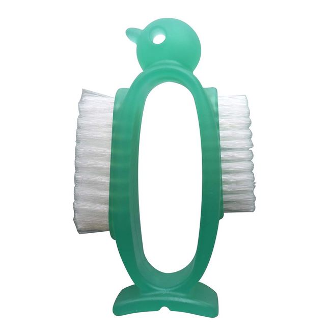 Azuma AZ950g Hand Wash Brush, Nail Care, Penguin Green, Standing and Clean Storage