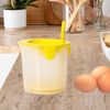 Euiuxoy Multifunctional Egg White Separator Egg White Separator Egg White Whisk for Kitchen Baking Cooking Cream Separator Eggs Separator (Yellow)