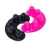 2 Pcs Nail Soaking Hand Bowl Manicure Soak Off Finger Bowl Separate Nail Gel Removal Bowl Nail Art Tips Bowl for Polishing Remover Treatment (Rose Red and Black)