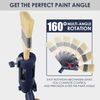 Aolamegs Multi-Angle Paint Brush Extension Tool for High Ceilings,Suitable for Fixing On Standard Threaded Extension Rod