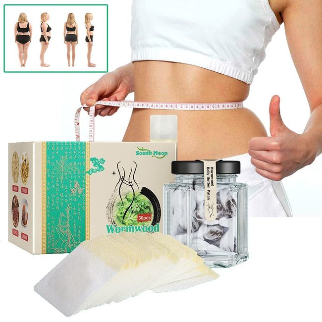 Oyria 30 Stück Detox Abnehmen Bauch Pellet Wermut Nabel Aufkleber Detox Abnehmen Patch Abnehmen Chinesische Kräuterbauch Aufkleber Abnehmen Schlanker Gewichtsverlust