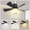 2 in 1 Ceiling Fans With Lights E27 30W Socket Fan Dimmable LED Lamp With Remote