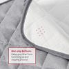 Changing Pad Liner Bassinet Liner Waterproof Bamboo Terry Quilted 3 Pack Gray